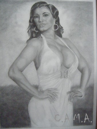 DIBUJO EN GRAFITO MARLEN